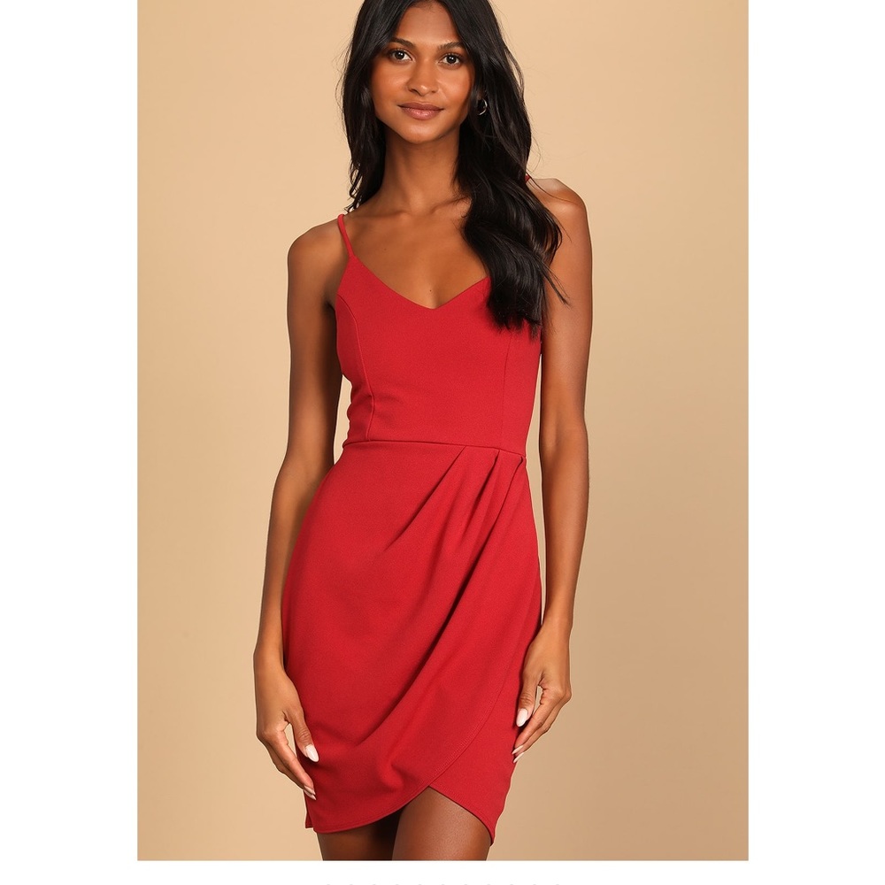 Lulus Cocktail red dress